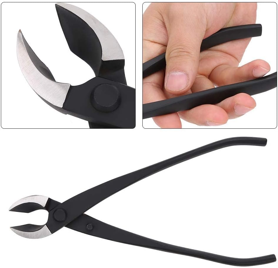 Bonsai Cutter-Zange, Bonsai-Zange, konkav, Manganstahl, Astschneider, schräg, Verbundstahl, Konkav,