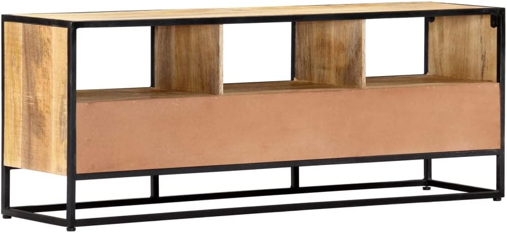 vidaXL Mangoholz Massiv TV Schrank mit 3 Schubladen 3 Regalen Fernsehtisch Lowboard Sideboard Fernse