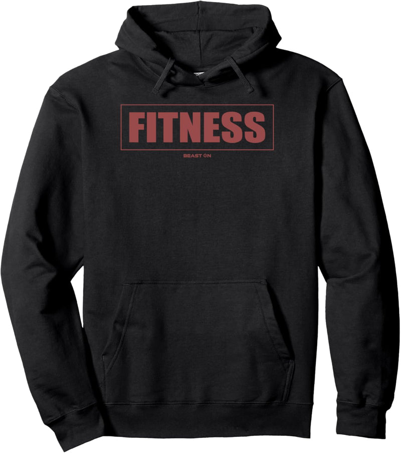 Fitness dunkel rote Schrift Fitness Motivation Gym Training Pullover Hoodie