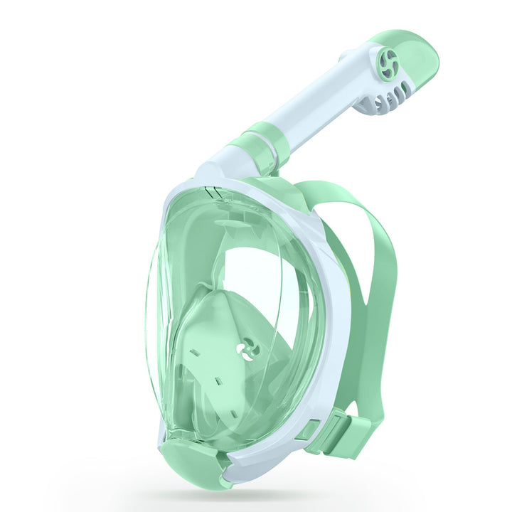 X99 Schnorchelmaske Vollmaske,180-Grad-Sicht Anti-Fog Tauchmaske mit Sportkameras Kompatible, Tauche