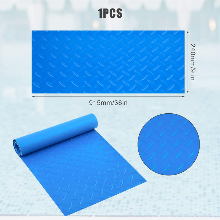 SAVITA 9 x 36 Zoll Schwimmbadleiter Matte, Leiterunterlage Pool Schutzmatte mit Rutschfester Textur