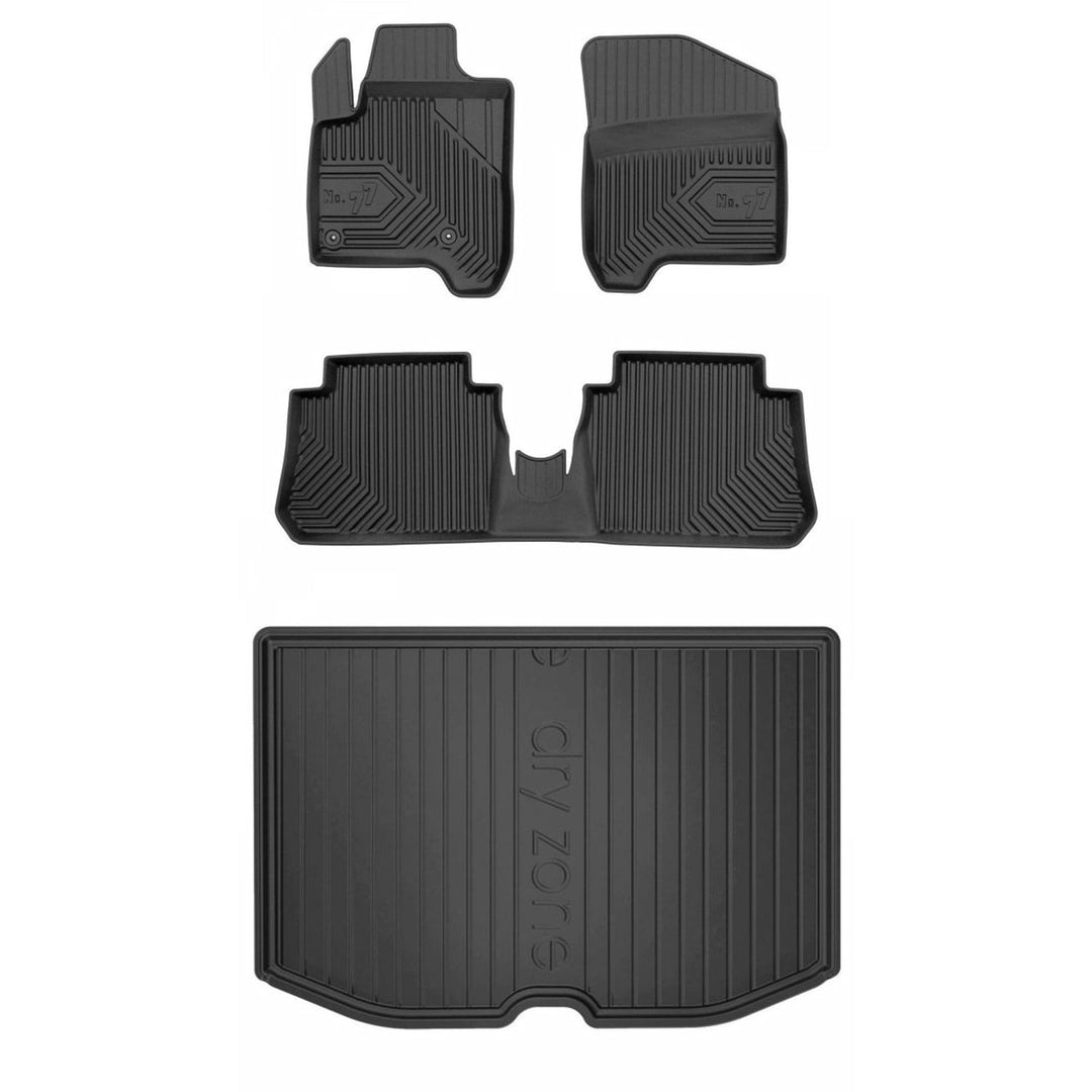 Satz Fussmatten und Gummimatte für Citroen C3 Picasso 2009-2017