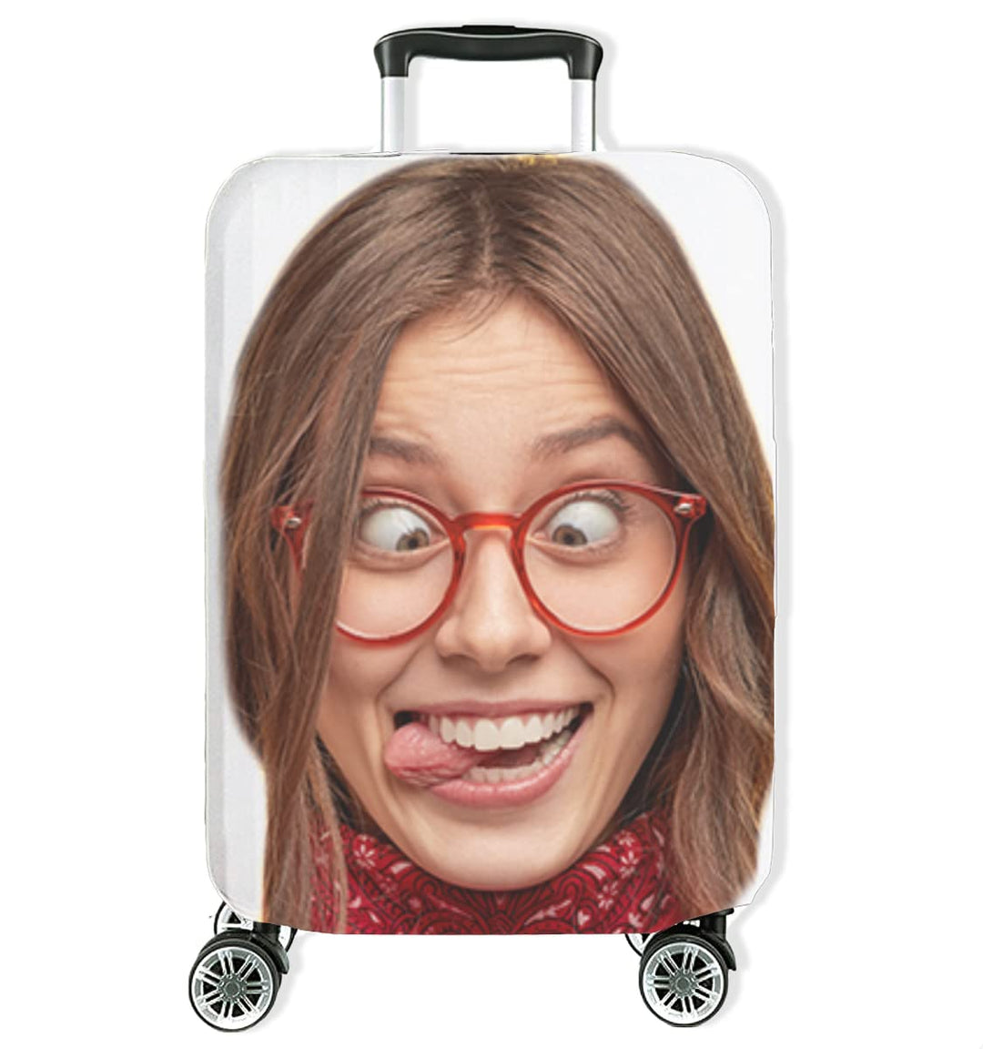 Personalisierte Hochelastische Reise-Koffer Abdeckung mit deinem Foto Schutzabdeckung Kofferschutzhü