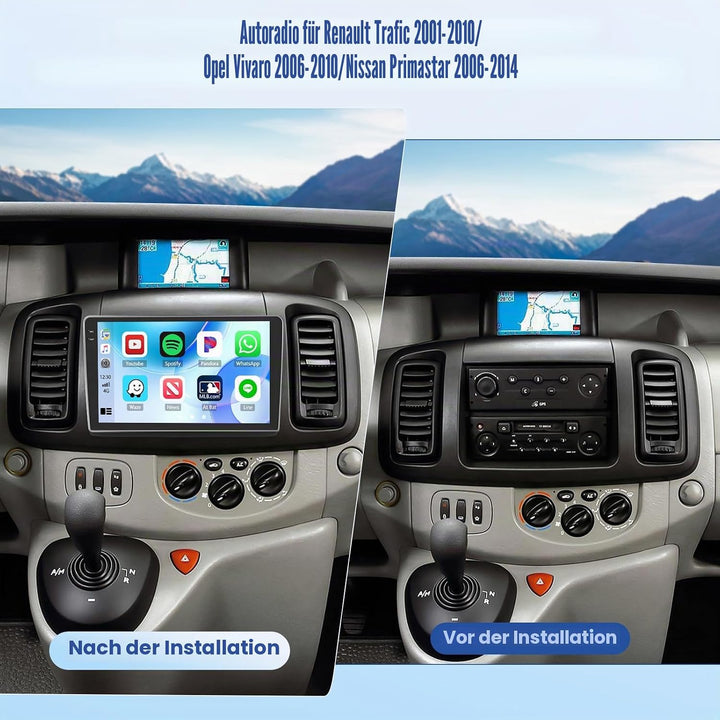 [4G+64G]Inefala Android 15 Autoradio für Renault Trafic 2001-2010/Opel Vivaro 2006-2010/Nissan Prima