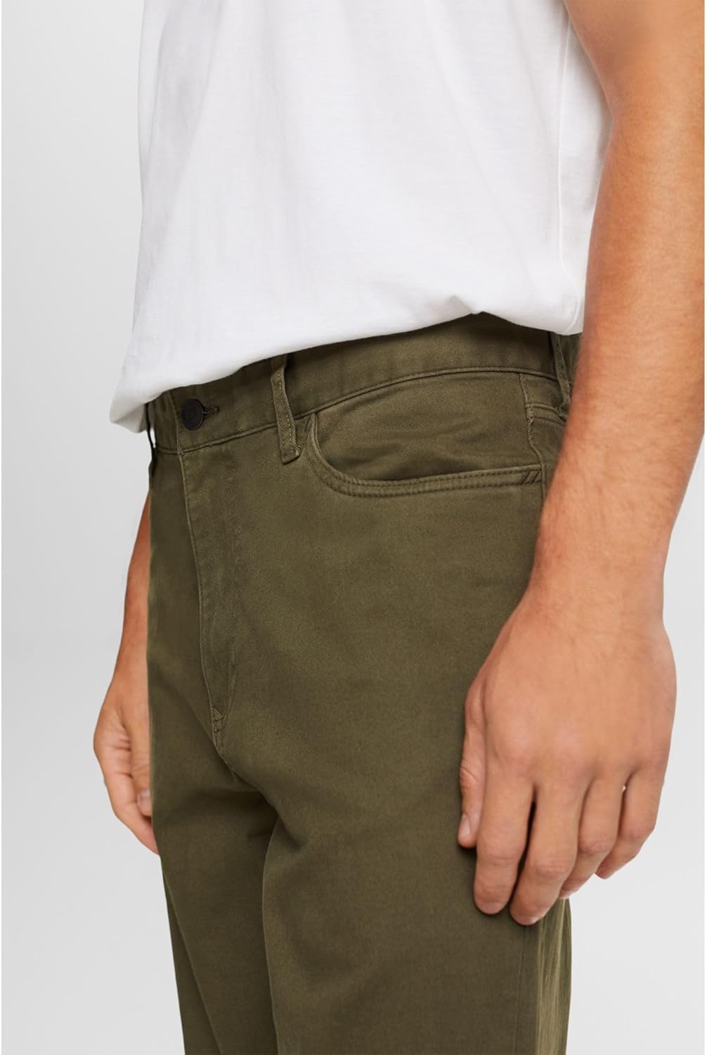 ESPRIT Klassische Hose mit gerader Passform 34W / 34L Dark Khaki, 34W / 34L Dark Khaki