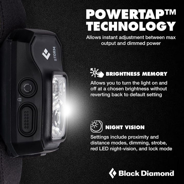 Black Diamond Storm 450 Headlamp Black one size, Black one size