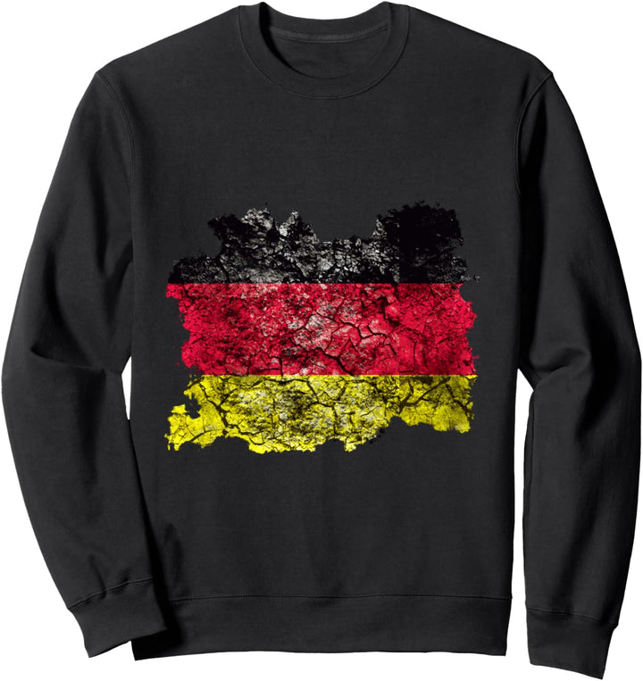 Deutschland Vintage Flagge Sweatshirt