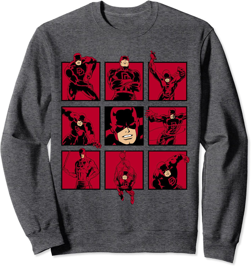 Marvel Daredevil Comic Portrait Panels Sweatshirt