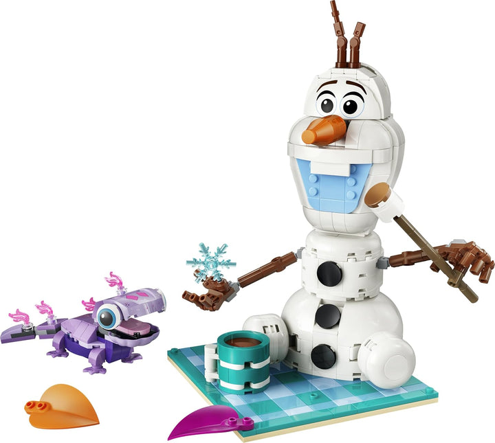 LEGO ǀ Disney Frozen Picknickspass mit Olaf und Bruni - Schneemann Figur mit Picknickdecke und Zubeh
