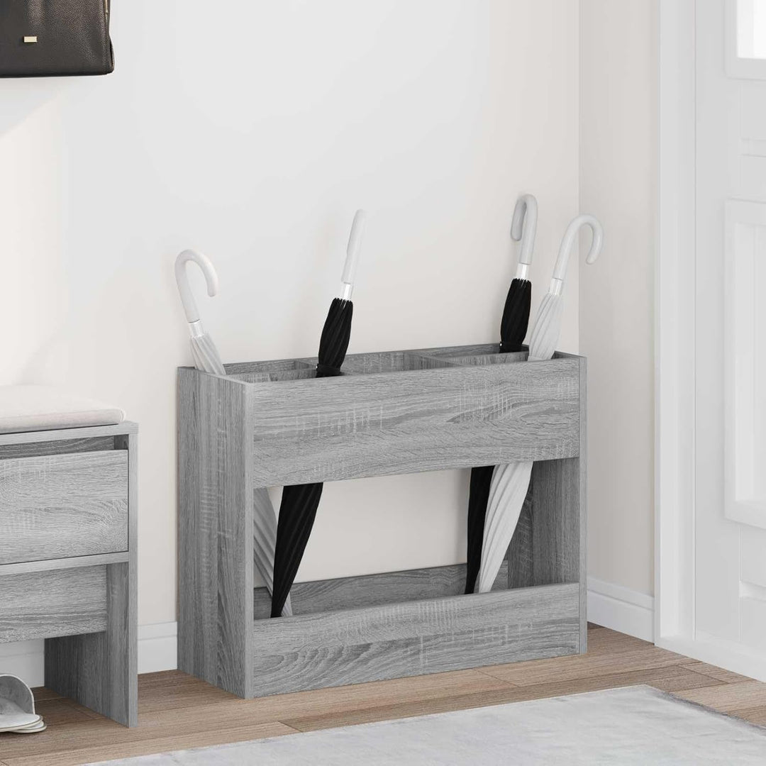 vidaXL Sonnenschirmhalter Graues Sonoma 65 x 24 x 50 cm Holzwerkstoff, Stylischer Halter, moderner R