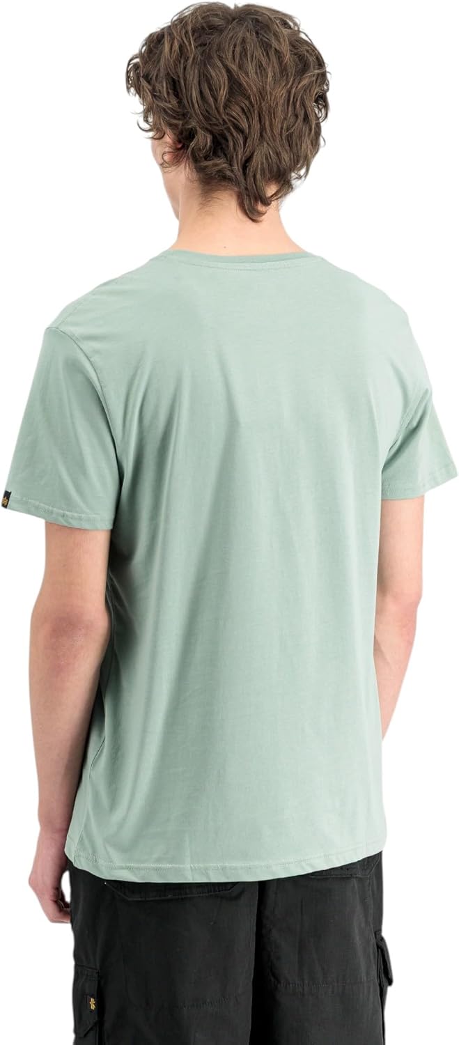 Alpha Industries Herren Regular Fit T-Shirt Basic T-Shirt S Dusty Green, S Dusty Green