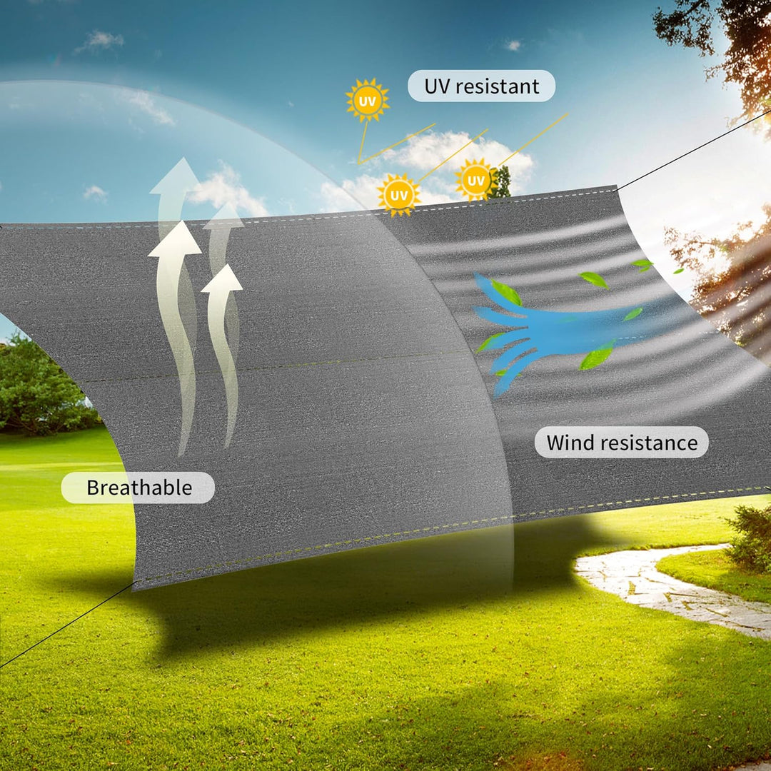 XMTECH HDPE Zaunblende Tennisblende Sichtschutz Zaun Netz aus 150 g/m², Windschutz Sonnenschutz Scha
