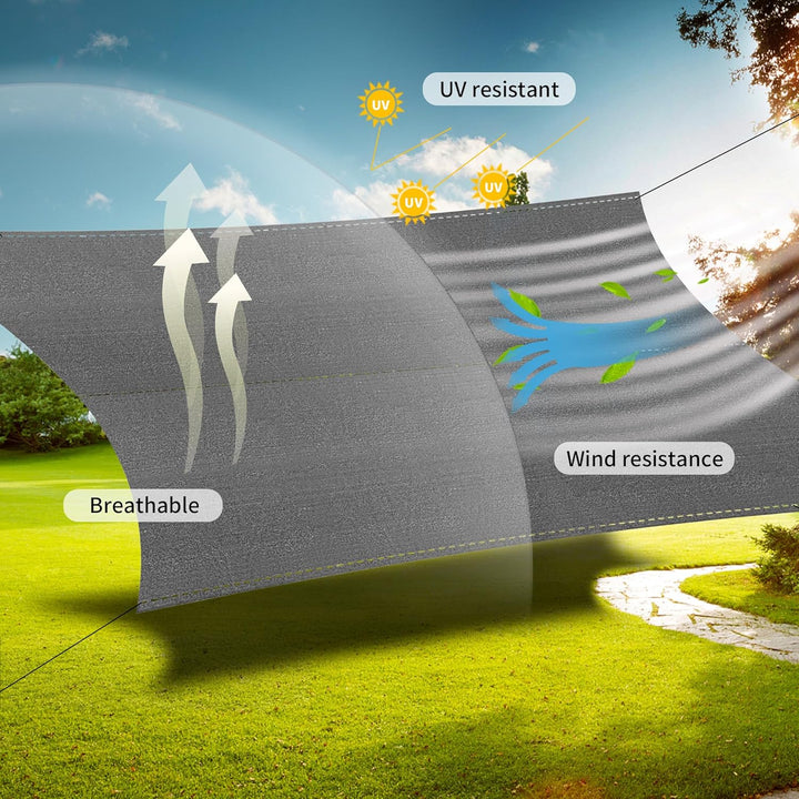 XMTECH HDPE Zaunblende Tennisblende Sichtschutz Zaun Netz aus 150 g/m², Windschutz Sonnenschutz Scha