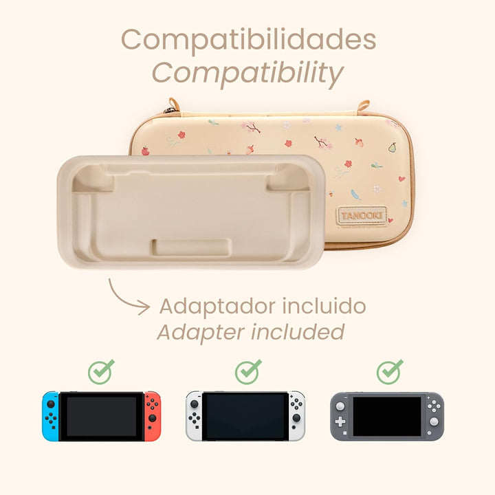 TANOOKI - Tragetasche für Switch 2, süsses Design, schöne Tasche für Switch 2, kompatibel mit Switch