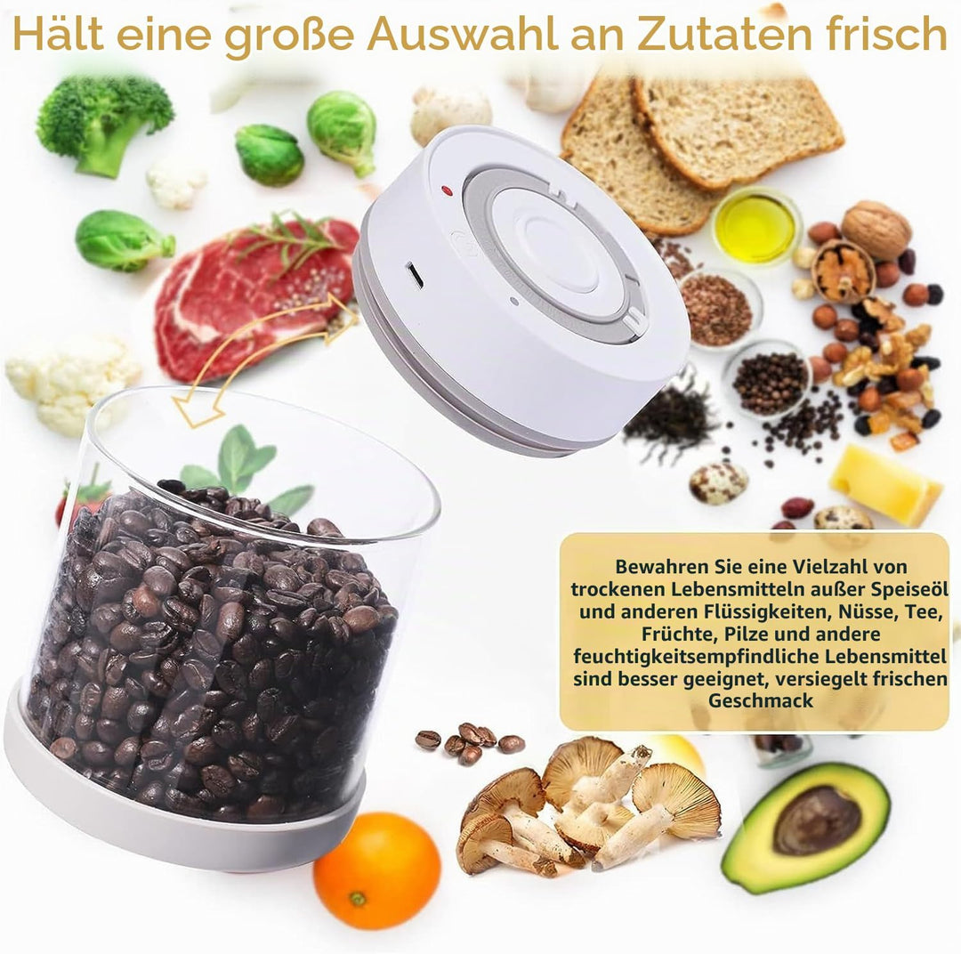 Minidiva Smart Vacuum Container, automatische elektrische luftdichte Glasbehälter für Lebensmittel K