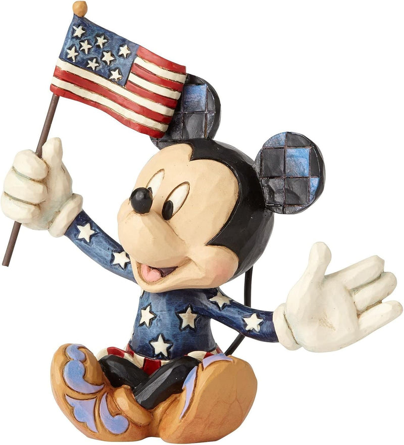 Enesco Disney Traditions by Jim Shore Patriotische Mickey Mouse Miniaturfigur, 8,9 cm, Mehrfarbig 3.