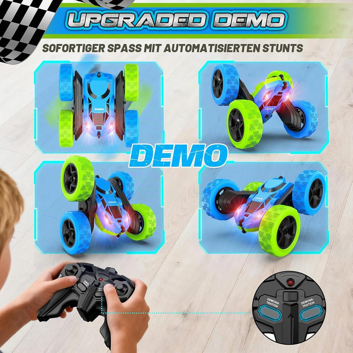 cosone Ferngesteuertes Auto ab 6-12 Jahre 360° Flip RC Car mit LED Licht &amp; USB-C Modular Batteries 4
