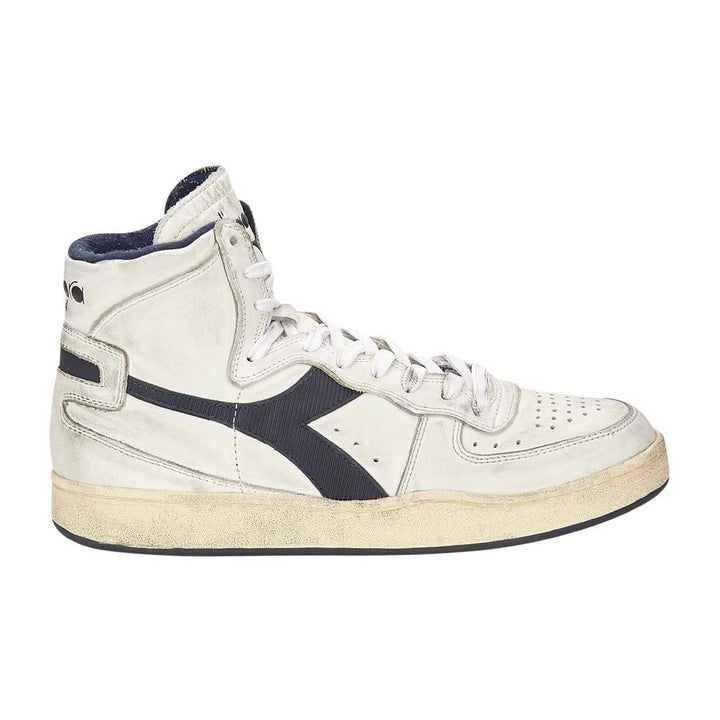 Diadora Heritage MI Basket Used Echtleder-Schuhe Coole Herren High Top Sneaker Turnschuhe Friezeitsc