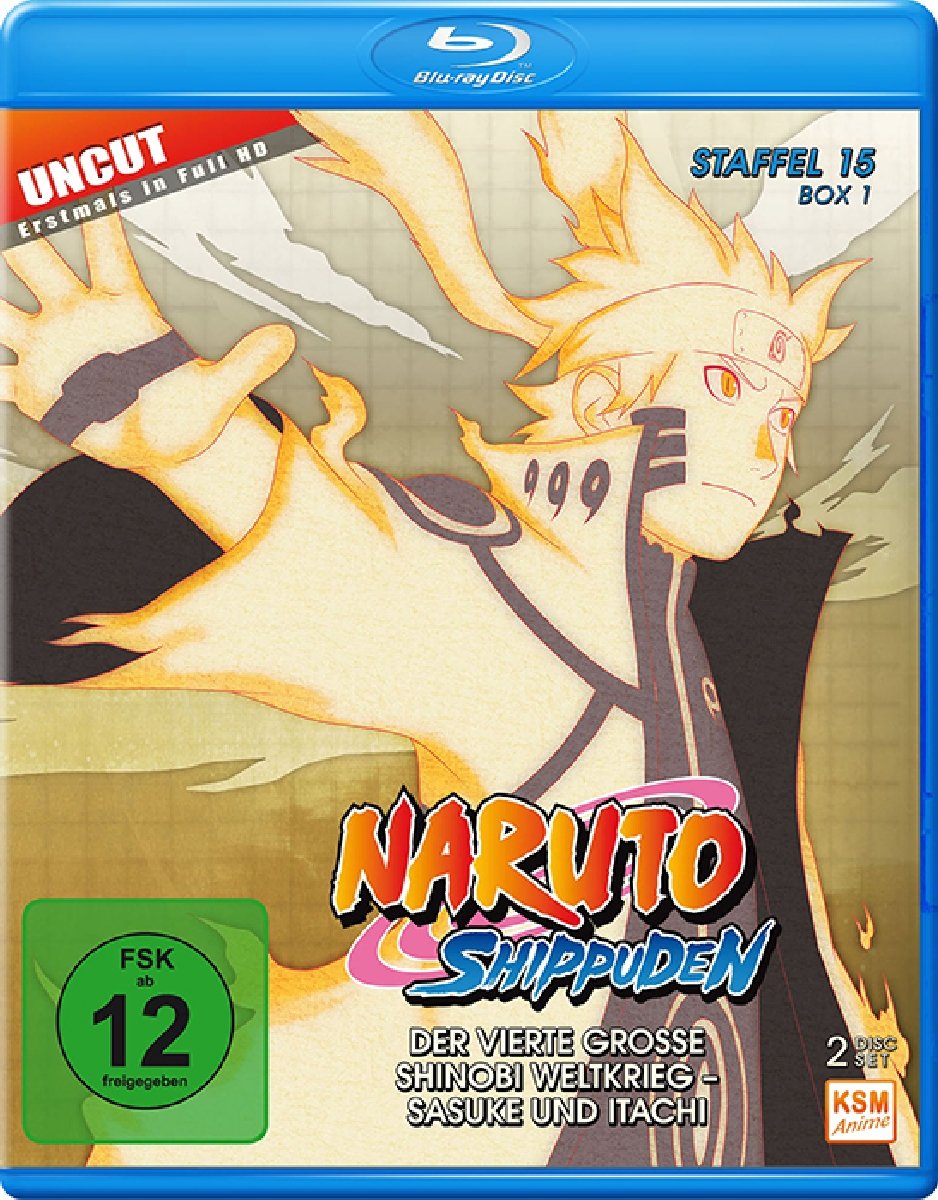 Naruto Shippuden - Staffel 15 - Box 1 (Folgen 541-554, Uncut) [Blu-ray], Blu-ray
