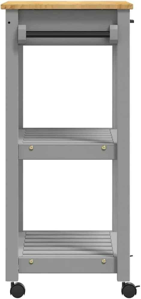 vidaXL Küchenwagen, Servierwagen mit viel Stauraum, Beistellwagen für Küche Wohnzimmer Badezimmer, T