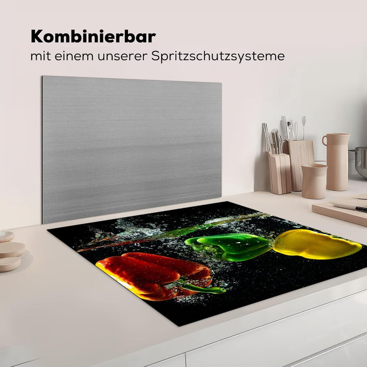 Herdabdeckplatte Einteilig Induktionsmatte Küche Abdeckung Ceranfeld Herd Abdeckplatte Deko Vinyl Ma