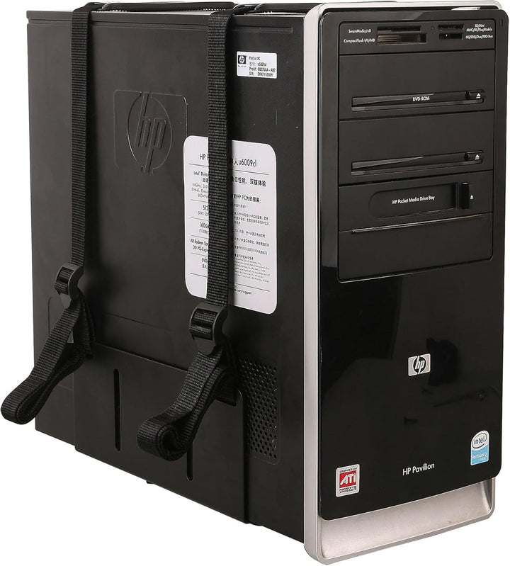 Techly 102239 PC-Halterung für Wand oder Schreibtisch, Schwarz