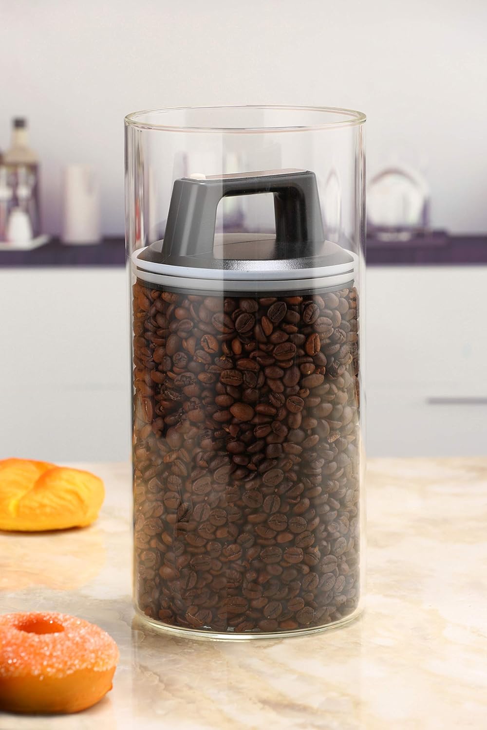 Kitchen&Co. Kaffeedose mit Vakuumdeckel, Luftdichte Aufbewahrung, Vorratsdose luftdicht, mottensiche