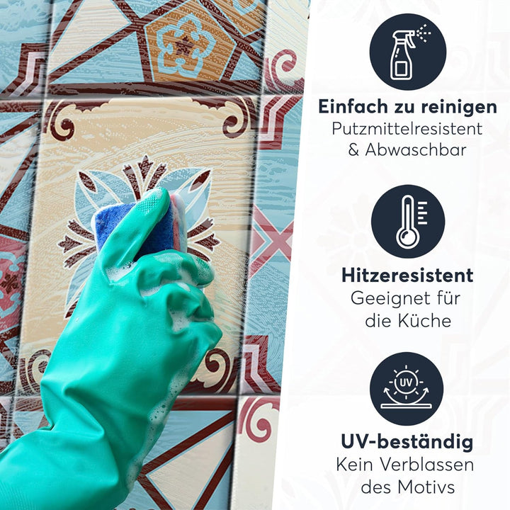 CREATISTO Klebefliesen Stickerfliesen Fliesenfolie - Klebefolie Aufkleber für Fliesen I Klebefliesen