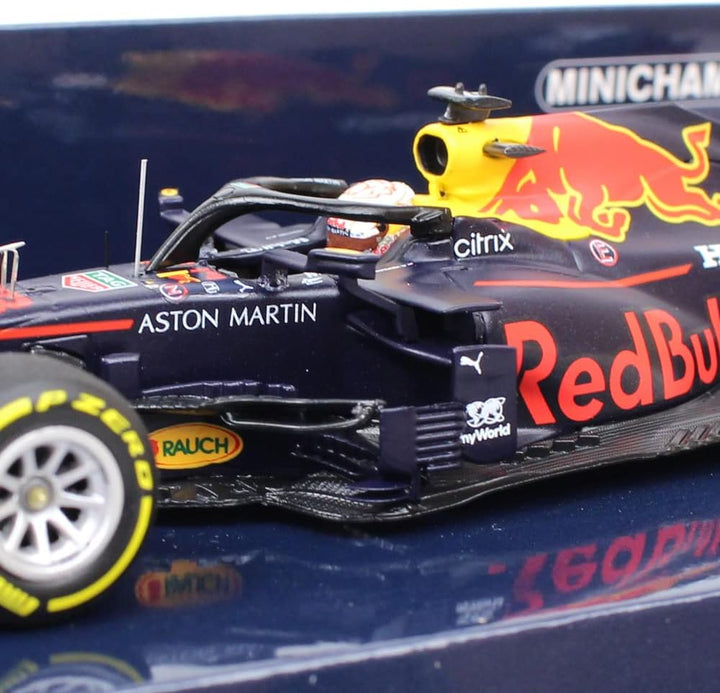 Minichamps 410201733 1:43 Aston Martin Red Bull Racing RB16-Max Verstappen-Winner Abu Dhabi GP 2020