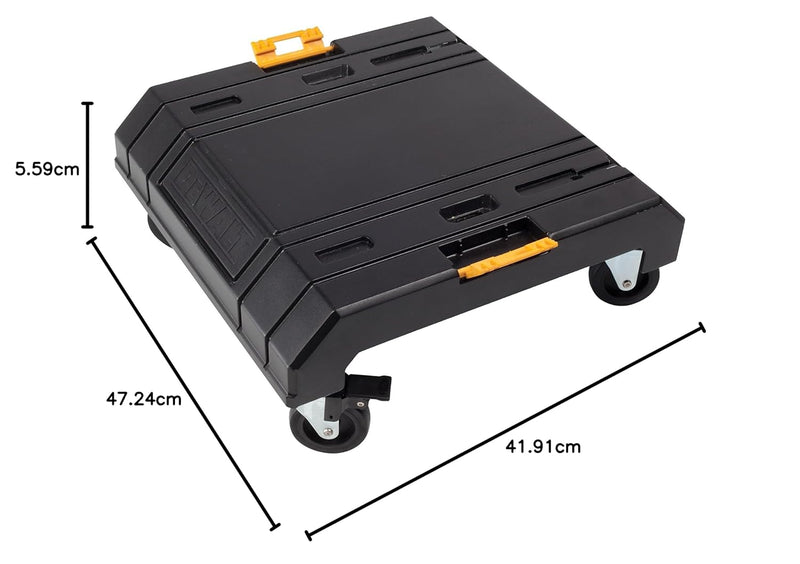 Dewalt Tstak Cart Rollbrett (zum Transport von Tstak-Boxen, Belastbarkeit 100 kg, Abmessung 486 x 48