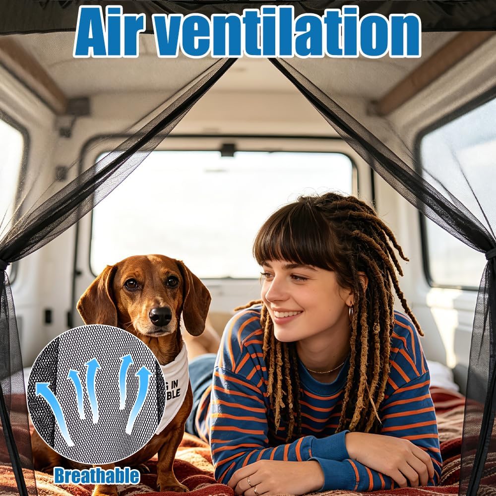 Moskitonetz Magnetisch für VW T5 T6, Sonnenschutz Auto Heckklappen, Fliegengitter Auto Insektennetz