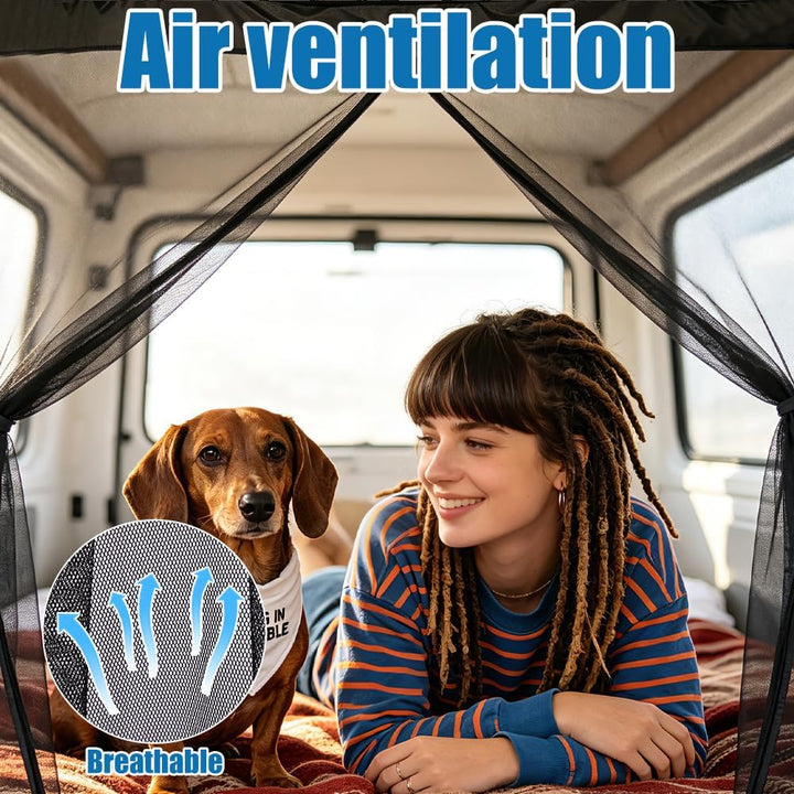 Moskitonetz Magnetisch für VW T5 T6, Sonnenschutz Auto Heckklappen, Fliegengitter Auto Insektennetz