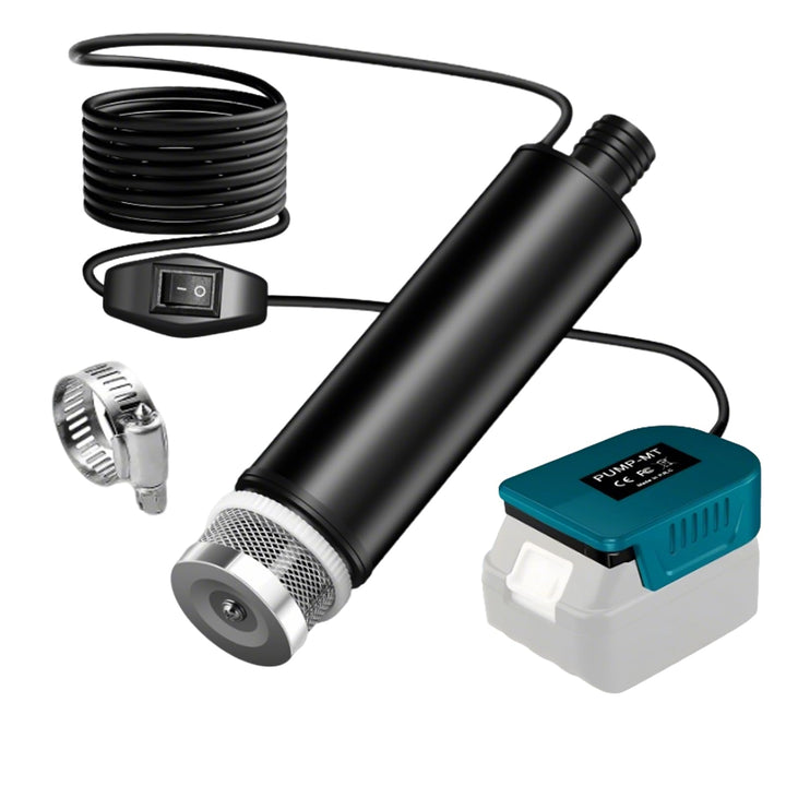 Tragbare Wasserpumpe für Makita 18V, 30L/min Wassertransferpumpe, 65W Wasserpumpe Mit 4M Kabel & Ans
