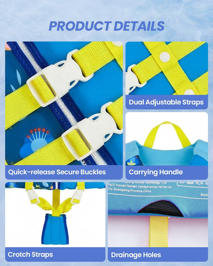 Gogokids Kinder Schwimmweste Float Jacket – Kleinkind Badeanzug Assist Bademode Schwimmtraining Auft