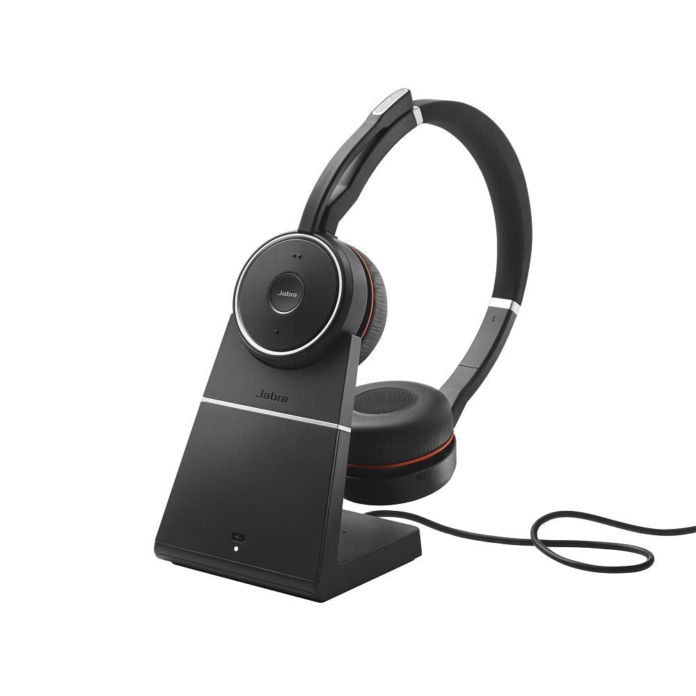 Jabra Evolve 75 MS Duo - Zertifiziert für Skype for Business StereoHeadset inkl. Link 370 - B-Ware J