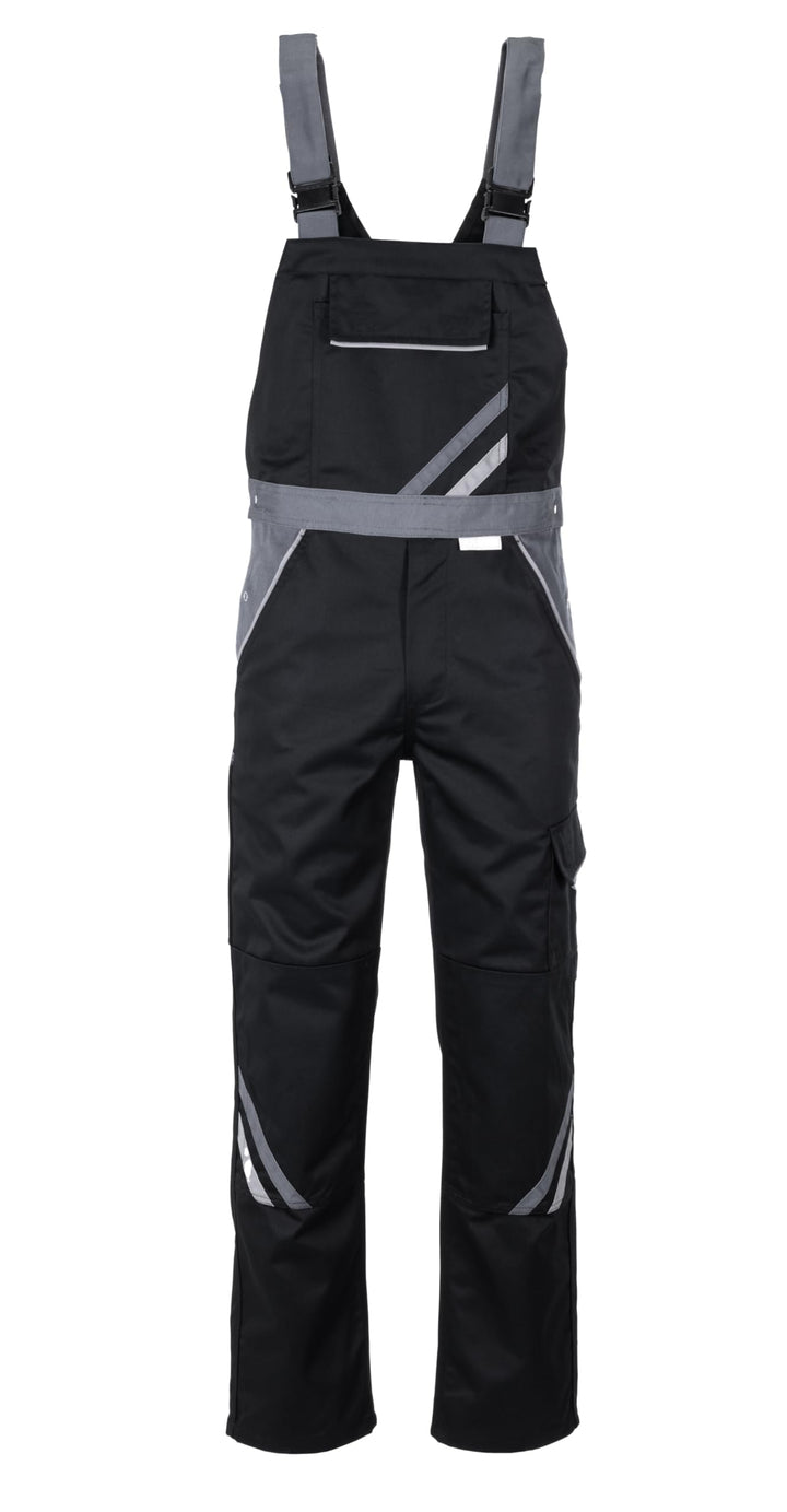 Planam Highline Herren Latzhose schwarz Schiefer Zink Modell 2712 Grösse 66 schwarz/schiefer/zink 66