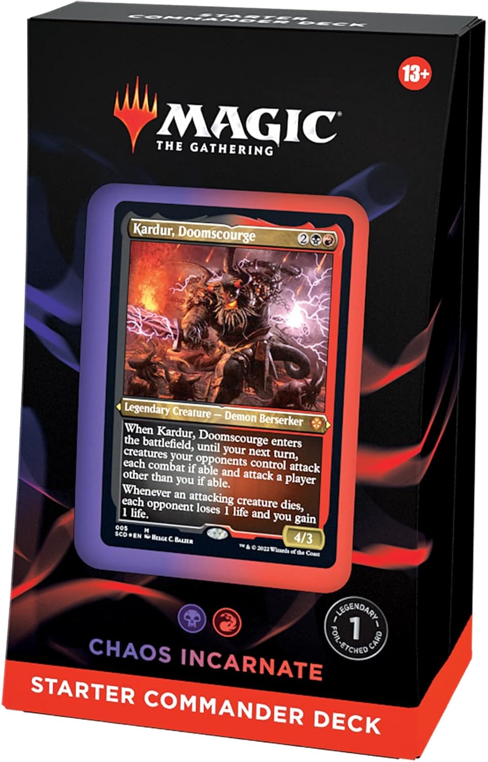 Magic: The Gathering Starter Commander Deck - Chaos Incarnate (Black-Red - Englische Version), Chaos