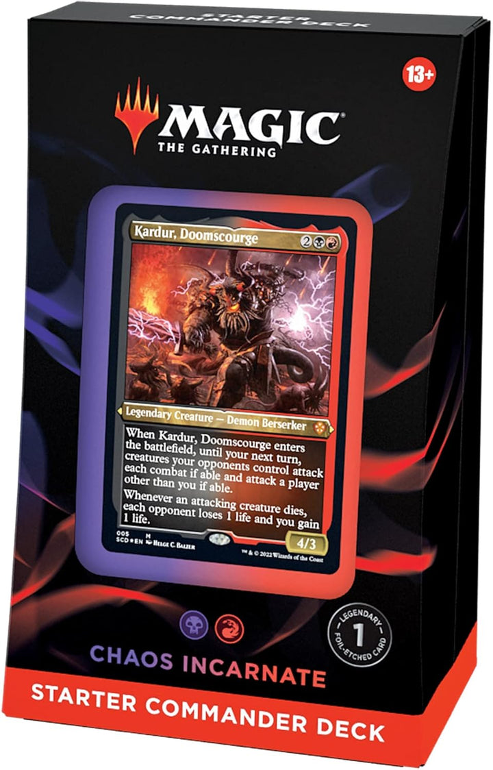 Magic: The Gathering Starter Commander Deck - Chaos Incarnate (Black-Red - Englische Version), Chaos