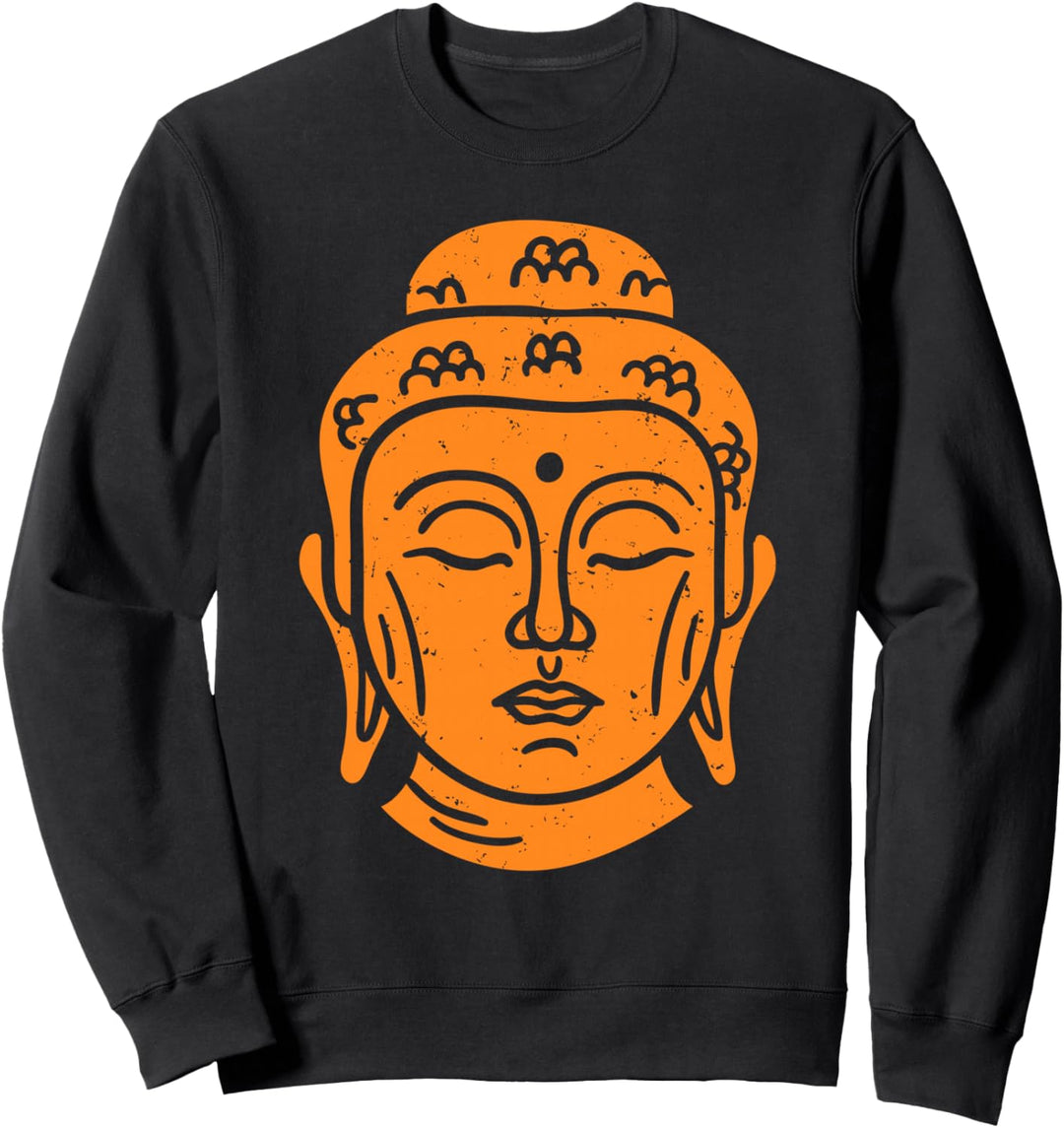 Buddha Kopf buddhistische Weisheit Sweatshirt