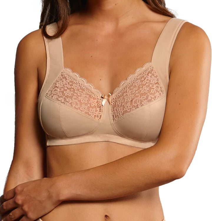 Rosa Faia Damen Havanna Entlastungs Bügelloser BH 80A Desert, 80A Desert