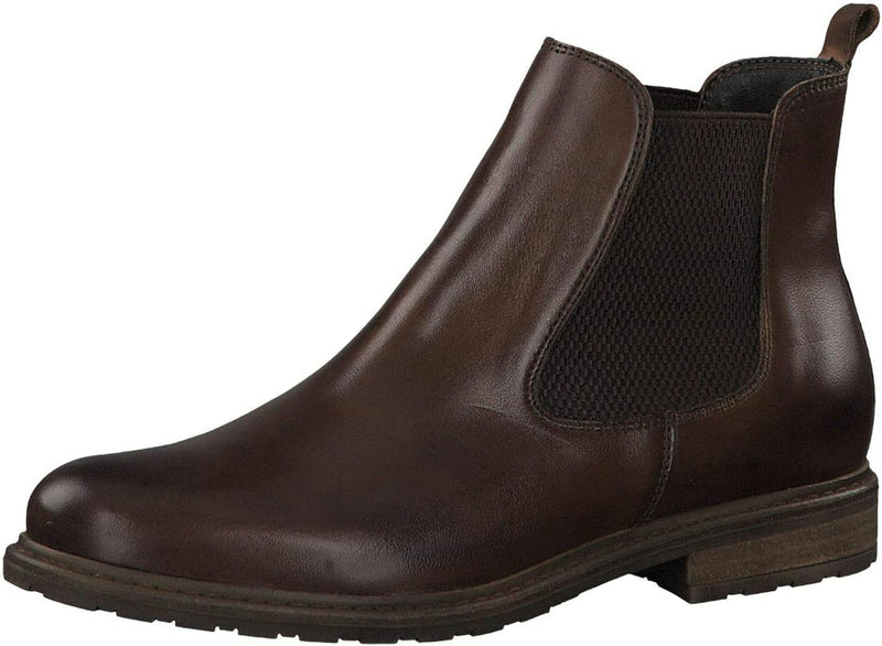 Tamaris Damen Stiefeletten, Frauen Chelsea Boots,Comfort Lining,TOUCHit-Fussbett 36 EU Muscat Leathe