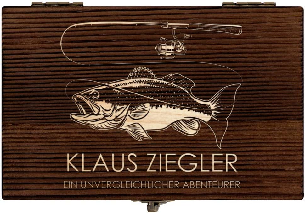 Maverton Whisky Steine Set - in Holzbox mit Gravur - 6 Eiswürfel + Zange + Velourbeutel - wiederverw