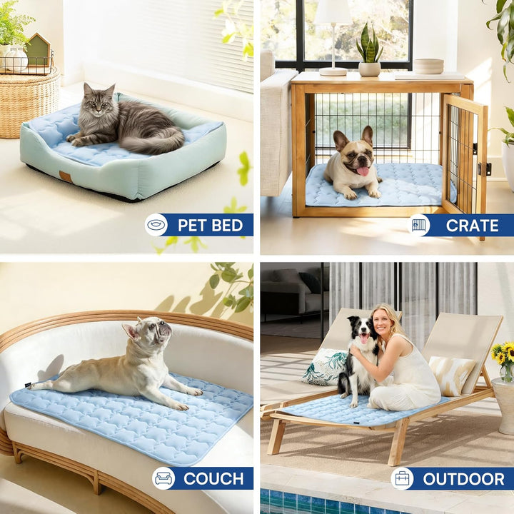 luciphia Kühlmatte Hund für Katze Hunde, Hundematte Sommer Kühlkissen Waschbares Hundebett, Kühldeck