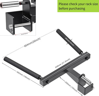 Kipika Y-förmige Dip-Stange für Verschiedene Power Cage-Grössen mit 2,5 cm Loch – Dip Bar Aufsätze f