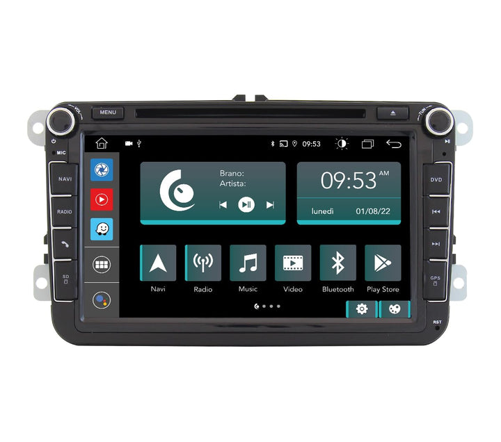 Personalisiertes Autoradio für Volkswagen Golf Sharan Tiguan Android GPS Bluetooth WiFi USB DAB+ Tou