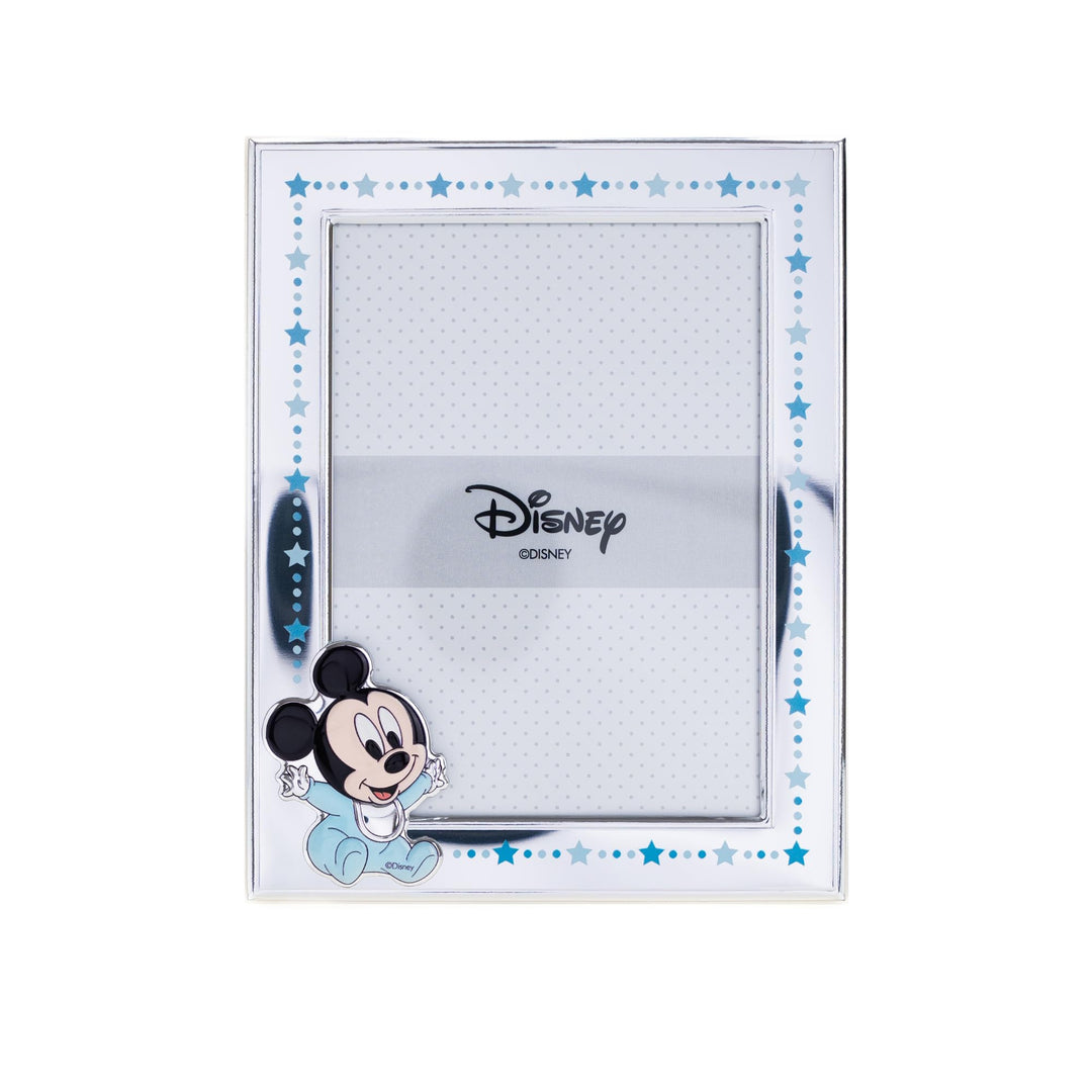 VALENTI & CO. Disney Baby - Mickey - Bilderrahmen in Silber für Kinder, Geschenkidee für Taufe, Gebu