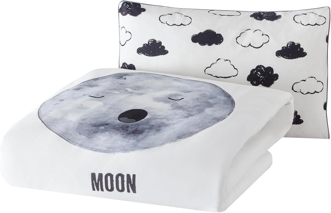 Hibboux 80x80 Cosmic Moon Baby Duvet Cover Set