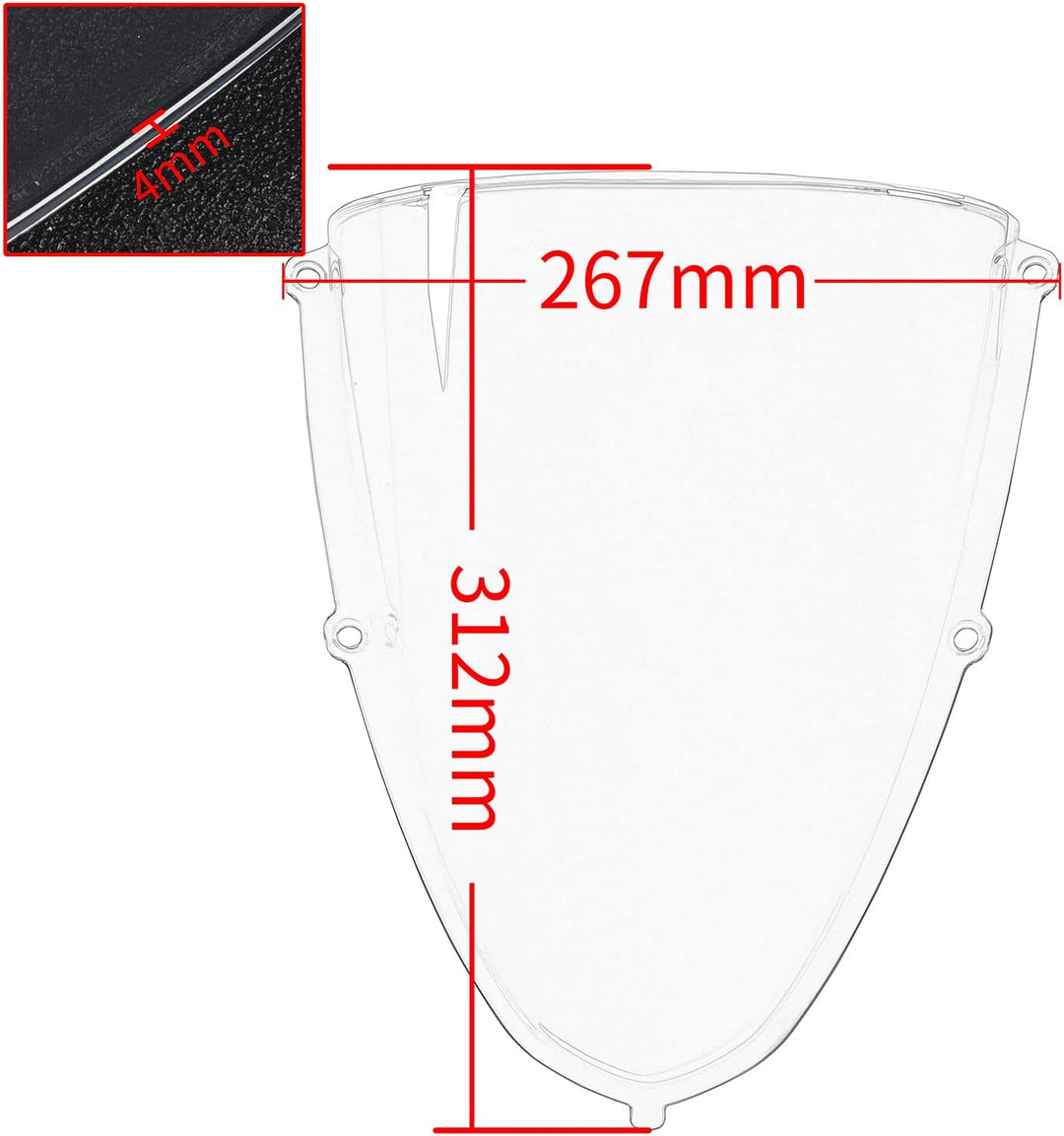 Motorrad Racing Windschutzscheibe Frontverkleidung für Aprilia RS 660 RS660 2020 2021 2022 2023 Doub
