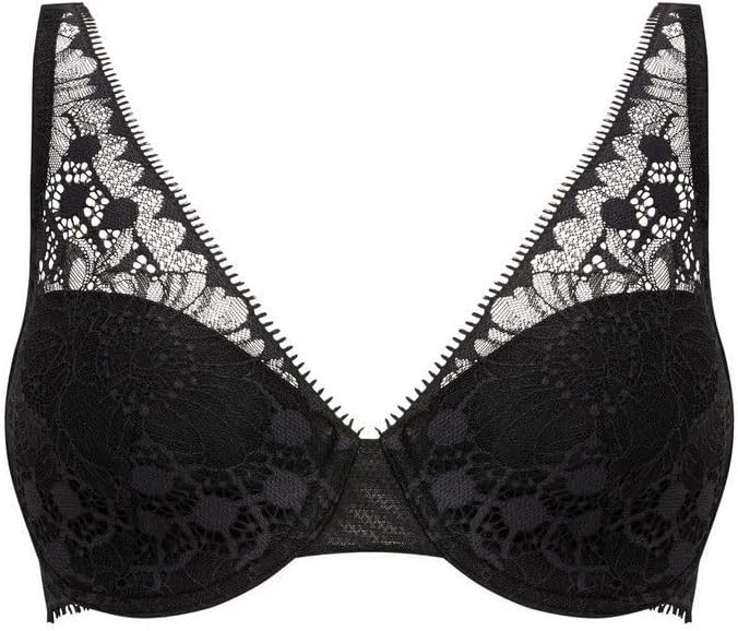 Chantelle DAY TO NIGHT, Tief Ausgeschnittener Spacer-BH, Damen Unterwäsche 70B Schwarz, 70B Schwarz