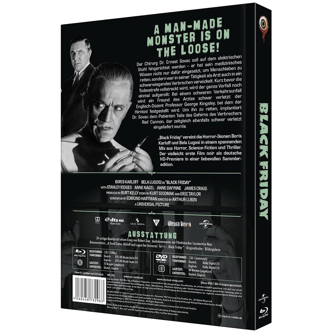 Black Friday - Mediabook - Cover B (2-Disc Limited Collector‘s Edition Nr. 47) Limitiert auf 333 Stü